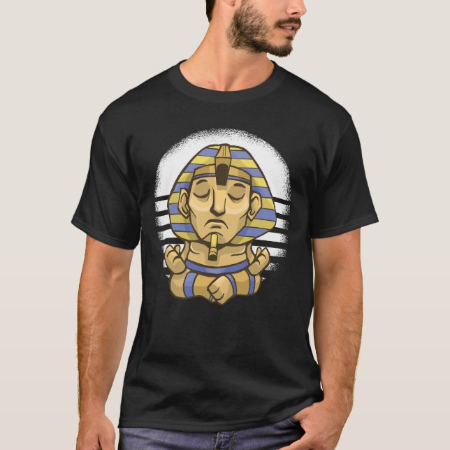 Sphynx Yoga Funny t shirt (Front)