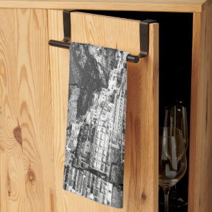 Spiaggia di Positano Marina Grande 1 - BW Tea Towel