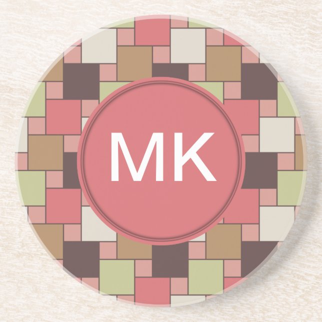 Spice Cabinet Geometric Coaster (Front)