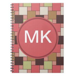 Spice Cabinet Geometric Spiral Notebook