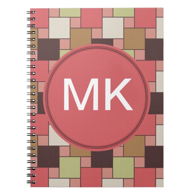 Spice Cabinet Geometric Spiral Notebook (Front)