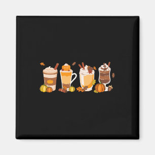 Spice Coffee Latte Fall Autumn Season Hello Fall Magnet
