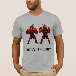 Spice Fighter Muscular Pepper Boxer – No Mercy Jus T-Shirt