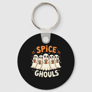 Spice Ghouls Halloween Ghost Pumpkin Key Ring