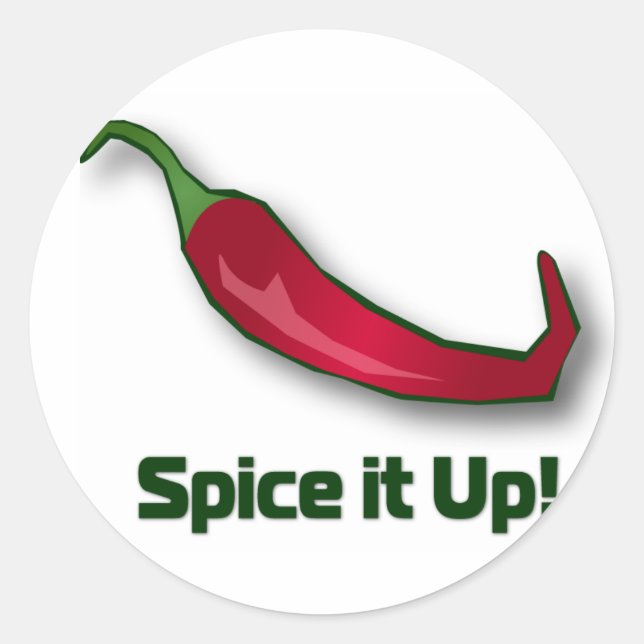 Spice-it-Up Classic Round Sticker (Front)