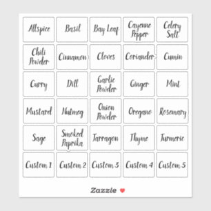 Spice Labels in Script Custom Editable