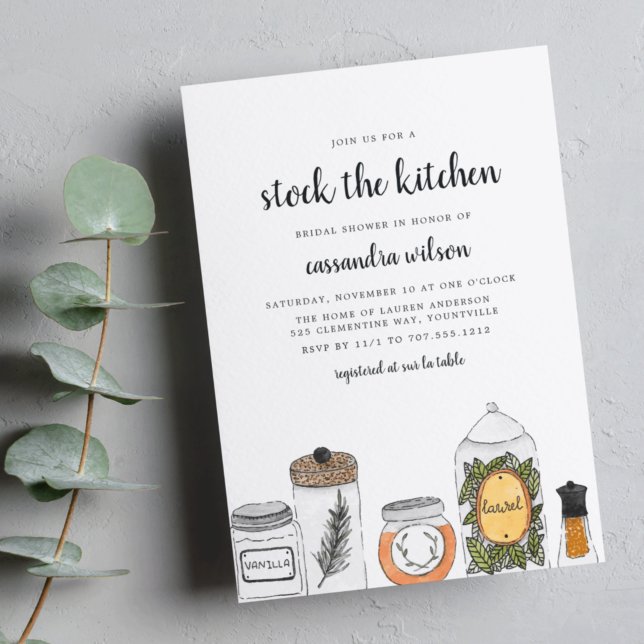 Spice Rack | Kitchen Bridal Shower Invitation (Creator Uploaded)