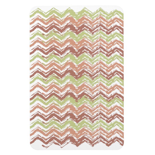 Spice Scribble Chevron ZigZag Magnet (Vertical)
