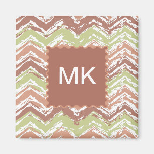 Spice Scribble Chevron ZigZag Magnet