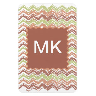Spice Scribble Chevron ZigZag Magnet