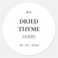 Spice Seasoning Herb Pantry Modern Label