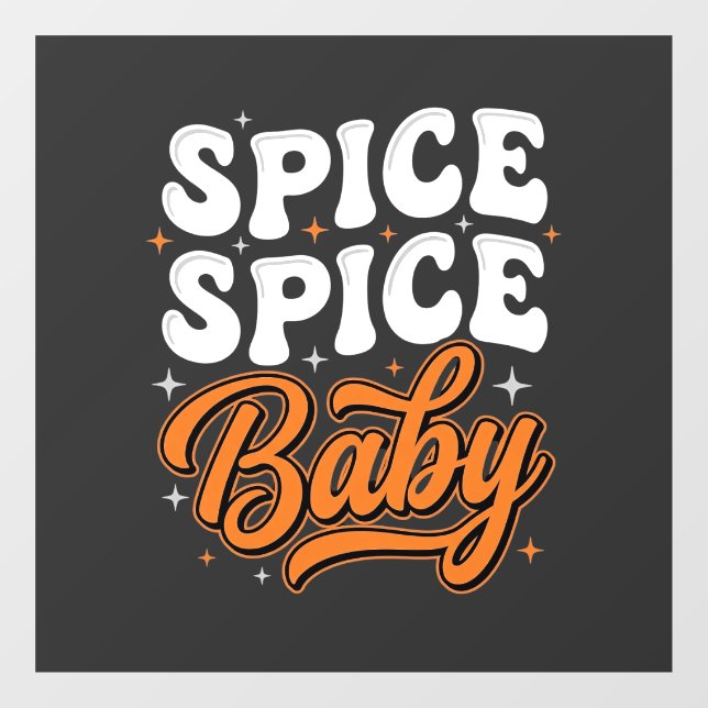 Spice Spice Baby Halloween Retro Typography Design (Sheet)