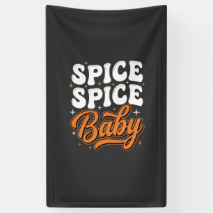 Spice Spice Baby Halloween Retro Typography Design Banner