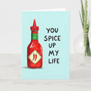 Spice Up My Life Hot Sauce Card