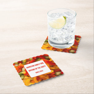 Spice Up The Party Family Cookout Summer BBQ Paper Coaster