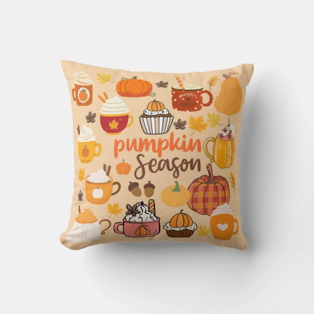 Spiced Pumpkin Season Cushion (Front)