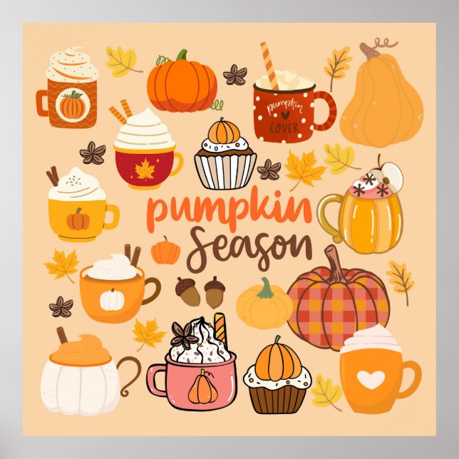Spiced Pumpkin Season Poster (Front)