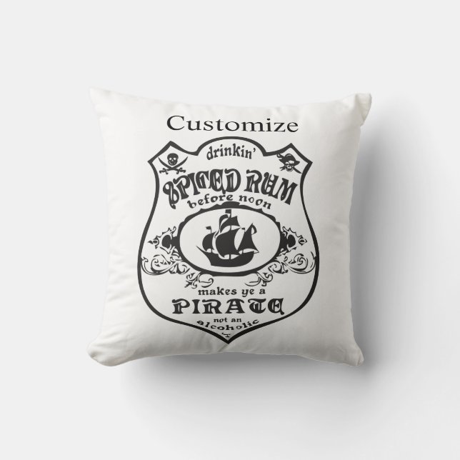 Spiced Rum Pirate Drink Thunder_Cove   Cushion (Front)
