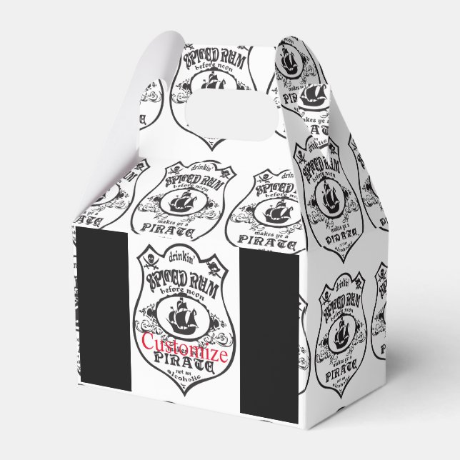 Spiced Rum Pirate Drink Thunder_Cove  Favour Box (Front Side)