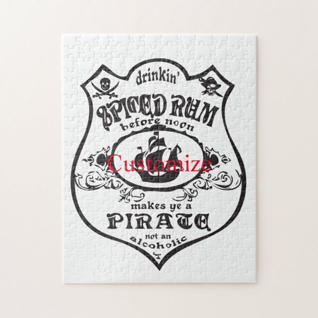 Spiced Rum Pirate Drink Thunder_Cove  Jigsaw Puzzle (Vertical)