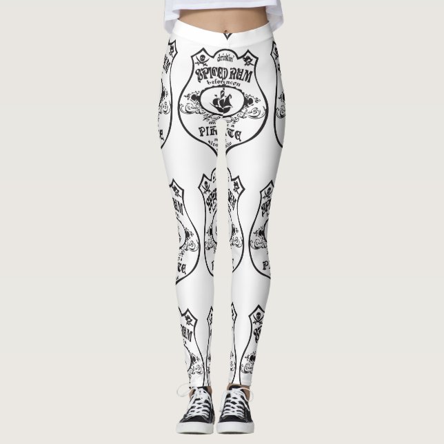 Spiced Rum Pirate Drink Thunder_Cove Leggings (Front)