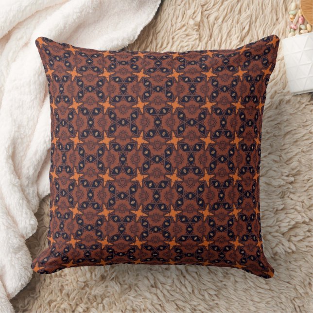 Spiced Starfall Trellis Cushion (Blanket)