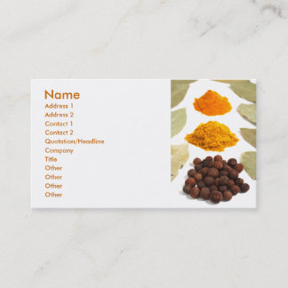 Spices Business Card