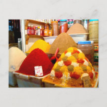 Spices in a traditional market, Morocco