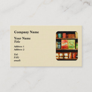 Spices on Shelf Business Card