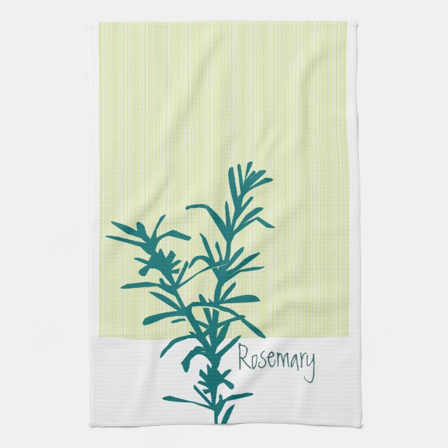 Spices Rosemary Kitchen Designs Tea Towel (Vertical)