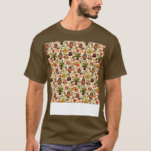 Spices Seamless Pattern Seasoning Herbs Jar India  T-Shirt
