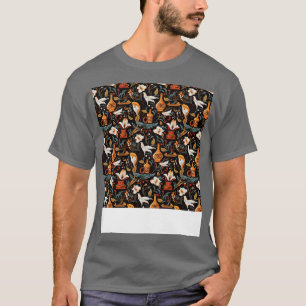 Spices Seamless Pattern Seasoning Herbs Jar India  T-Shirt