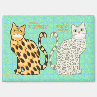 Spicey & Bashful Kitty Magnet