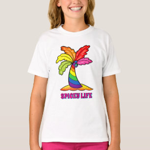  SPICeY LIFE Rainbow Palm  T-Shirt