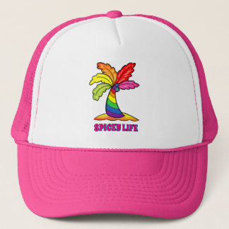  SPICeY LIFE Rainbow Palm  Trucker Hat
