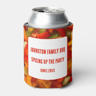Spicing Up The Party Family BBQ Cookout Festive Can Cooler