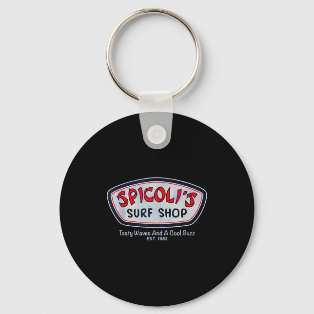 Spicoli summer surf retro  key ring (Front)