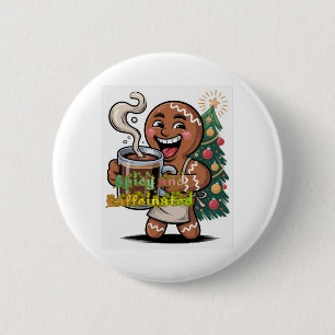 Spicy and Caffeinated 6 Cm Round Badge