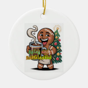 Spicy and Caffeinated Ceramic Tree Decoration