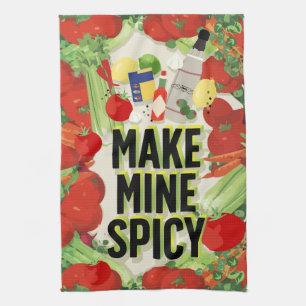 Spicy Bloody Mary Kitchen Towel