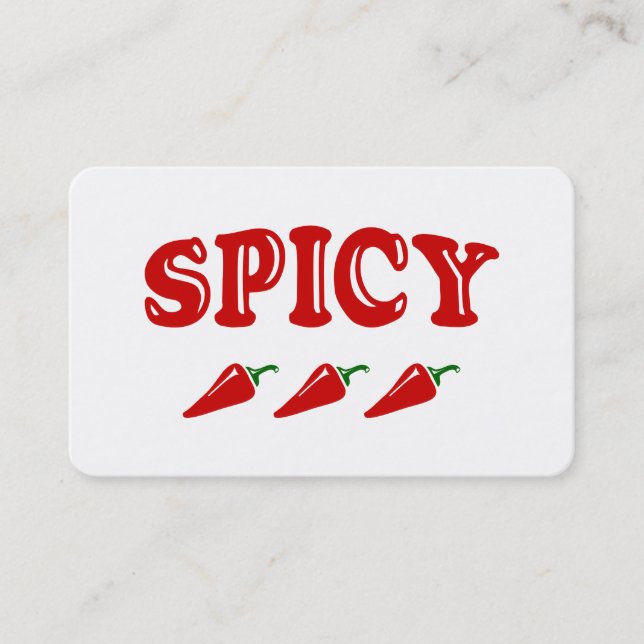 SPICY BUSINESS CARD (Front)