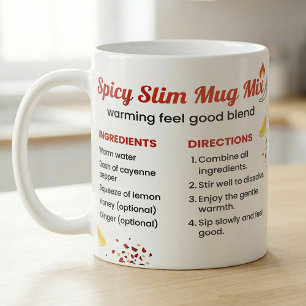 Spicy Cayenne Lemon Honey Tea Recipe Coffee Mug