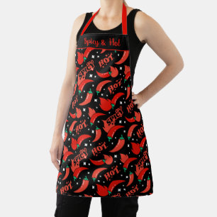 Spicy Chilli Pepper Hot Food Lover Design Apron