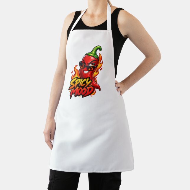 Spicy Chilli Pepper Kitchen Apron – Bold Hot Peppe (Insitu)