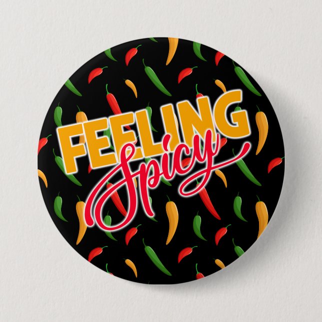Spicy Chilli Peppers Button (Front)