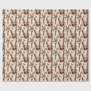 Spicy Christmas Chili Pepper Pattern . Wrapping Paper