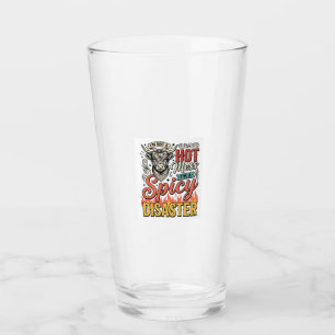 Spicy Disaster Highland Cow Vintage Western Shirt Glass