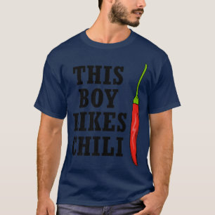 Spicy Food This Boy Likes Chilli Ironic Pepper T-Shirt