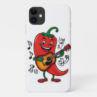 Spicy Guitar Pepper Sticker Design Case-Mate iPhone Case