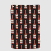 Spicy Hot Sauce Salsa Picante Cat Maracas Pattern